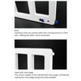 thumbnail image 4 of Slide Gate Frame, Pet Flap Door Fine Polishing Easy Installation  For Pets White,Black, 4 of 8