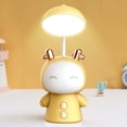 thumbnail image 1 of Lampe de Table Rechargeable pour Enfants, Lampe de Bureau, Lumière de Lecture DEL à Intensité Réglable et Réglable, Veilleuse Portable, Lampe d'Étude Protectrice pour les Yeux, Construction en Plastique Antichute, 4 Modes d'Éclairage, Col de Cygne Flexible, Cadeaux de Fête, 1 of 7