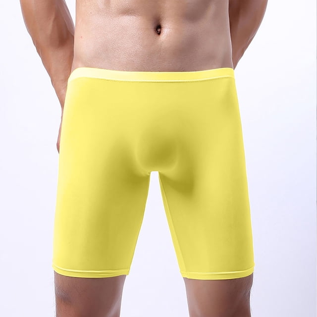 Posijego Men's Boxer Briefs Seamless Breathable Workout Underwear Comfortable Soft Underpants for Men