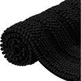 thumbnail image 1 of CHUN YI Anti-slip Bathroom Mat Absorbent Plush Polyester, 16"x24", Black, 1 of 6