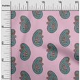 thumbnail image 1 of oneOone Cotton Silk Fabric Paisley Block Fabric Prints By Yard 42 Inch Wide, 1 of 4