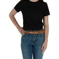 thumbnail image 2 of CTM®  Leather 1 1/8 Inch Dress Belt (Women's), 2 of 3