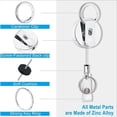 thumbnail image 3 of Bobines de Badge Rétractables en Métal Robustes avec Porte-Identité, Porte-Cartes-Clés et Pince-Ceinture Porte-Clés pour Utilisation, 3 of 6
