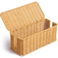 thumbnail image 1 of Cable Management Box, Handwoven Rattan Style Cord Organizer Box for Power Strips, 1 of 7