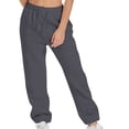 thumbnail image 2 of Timegard Womens Sweatpants Jogger Pants Elastic Waist Solid Color Trousers with Pockets Workout Pants, 2 of 6
