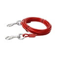 thumbnail image 1 of Heavy Duty Steel Wire Dog Leash for Small Medium Dogs Durable Double Hook Pet Tether Outdoor Training Secure Walking Control Chew Proof, 1 of 4