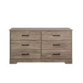 thumbnail image 4 of Prepac Rustic Ridge White 6-Drawer Dresser, 18.25"D x 53.25"W x 28.5"H, 4 of 7