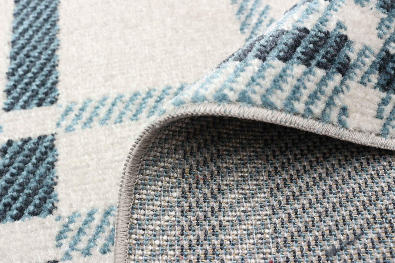 Tapis Lavable ECARPET à Carreaux pour Chambre, Salon, Chambre d'Enfant