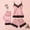 Pink, variant on Mefallenssiah Women'S Plus Size Pants 3Pc Women Lace Satin Sleepwear Lingerie Camisole Bow Trousers Casual Pajamas Reduced Price
