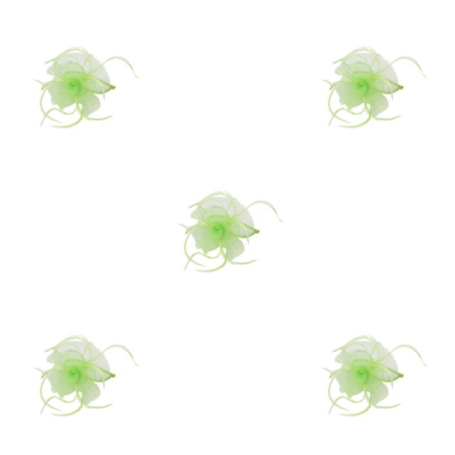 QualitChoice Maille Fascinator Femmes Coiffure Photographie Accessoires Prom Maquillage Performance Réglable Cosplay Partie Couvre-Chefs Vert Clair 5PCS