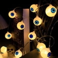 thumbnail image 4 of MesaSe 2 Meters 10LED Light Spooky LED Lights Horror Themes Adjustable Light Bat Ghost Pumpkin Shapes Halloween Decor, 4 of 10