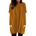 thumbnail image 1 of 2025 Femmes Automne et Hiver T-Shirts de Course pour Femmes Confortables Col Rond Long Col Roulé Tee pour Femmes Manche Longue T-Shirt Manche Longue T-Shirt de Course pour Femmes Haut Poche Manche Bouffante Imprimé, 1 of 5