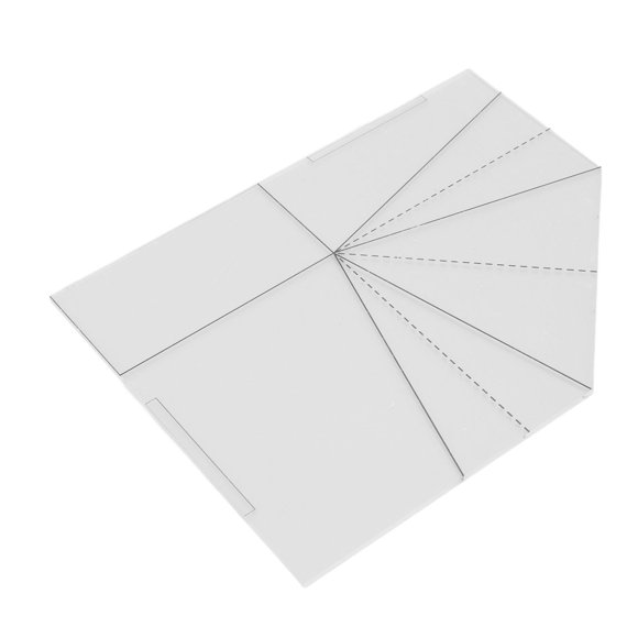 Acrylic Foldable Food Basket Sew Template, Transparent Handbag Sewing Template DIY Sewing Ruler for Basket Making