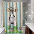 thumbnail image 4 of Easter Decorations Savings Pisexur Rustic Easter Shower Curtain Watercolor Rabbit Bunny Floral Bathroom Curtains Spring Holiday Bathroom Decor Washable Durable Fabric On Clearance, 4 of 6