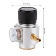 thumbnail image 3 of CO2 Mini Gas Regulator T21 Soda Pressure Gauge Wire CO2  Kit 0-90 PSI For European - Durable And Compact Regulator, 3 of 8