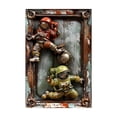 thumbnail image 1 of Metal Wall Art Three Dimensional Simulation Metal Sheet Art Waterproof And Sunburn Protection Wrought Iron Wall Hanging Decor Metal Wall Decor, 1 of 6
