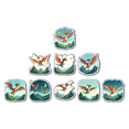 thumbnail image 1 of Flying Dragon Fantasy Fridge Magnet Cute Refrigerator Magnet Colorful Mountain Decorative Magnet for Metal Surface Fridge Whiteboard, 1 of 5