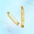 thumbnail image 4 of 200pcs 4cm Golden Brooch Pin Bar Clasp Brooch Safety for Craft Jewelry DIY Making, 4 of 4