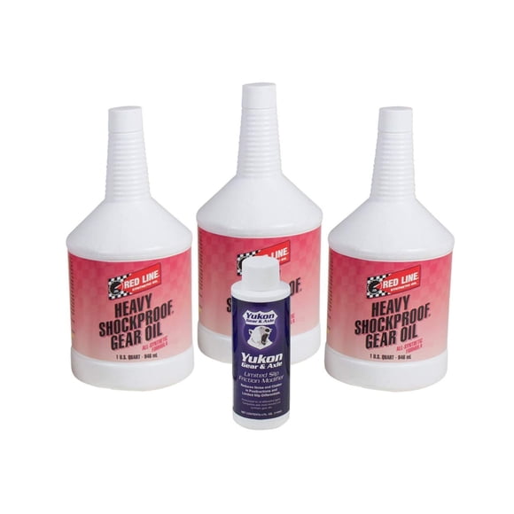 Yukon Gear & Axle OK 3-QRT-A) Redline ( Huile Synthétique Antichoc avec Additif de Positraction - 3 Pintes