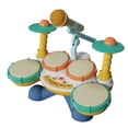 thumbnail image 3 of Baby Baby Drum Set Birthday Gift Montessori Musical Instruments Set Baby Sensory Style B, 3 of 8