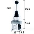 thumbnail image 1 of Bgsha 1PC Rocker Joystick Controller Self-resetting Rotary Cross Toggle Switch 2NO/4NO, 1 of 4