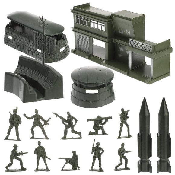 Figurines de Soldats Modèles pour Hommes Sable Vert Garçons Table Minuscule Bricolage Mini Sodier Soldat Troopers Tanks Groupe Bataille Gars