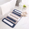 thumbnail image 1 of RKSTN Rug Soft Microfiber Striped Bathroom s Bath Mat Extra Thick -Slip Bath s Fall Decorations for Home, 1 of 4