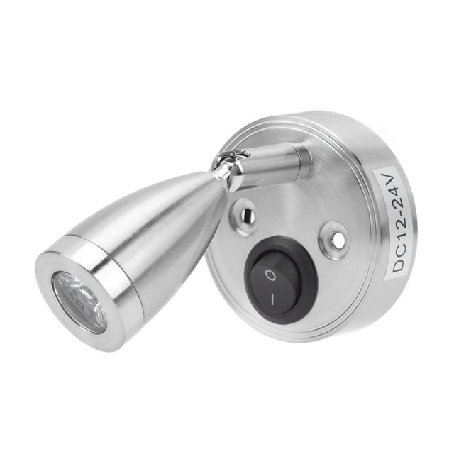 Aramox Lampe de Lecture Dimmable pour RV, Lumière de Lecture RV 12V à 24V Polie LED pour Bateau Couchette Marine