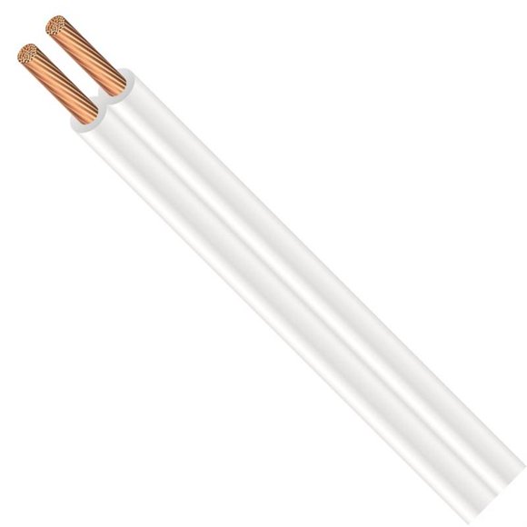 Cordon de Lampe, 18/2 SPT-1, Vinyle Blanc, Bobine de 250 Pieds -60000-66-01