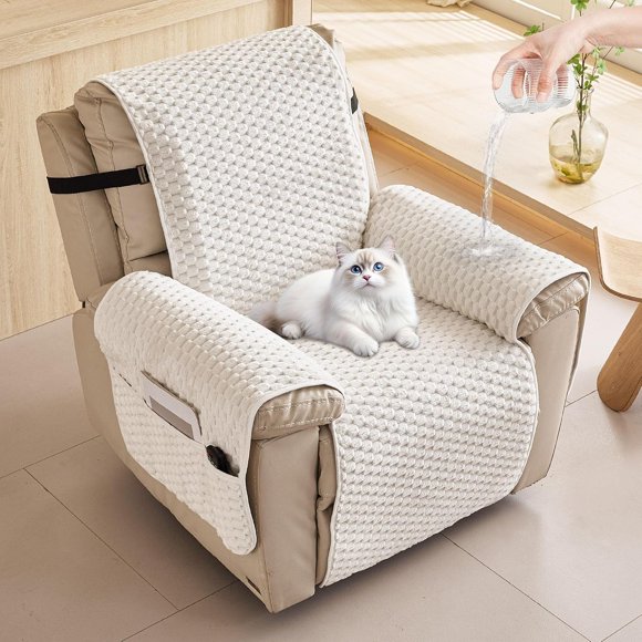 Waterproof Recliner Chair Covers, Non-Slip Armchair Cover for Dogs