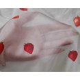 thumbnail image 4 of oneOone Silk Tabby Fabric Strawberry Fruit Print Fabric by The Yard 42 Inch Wide, 4 of 4