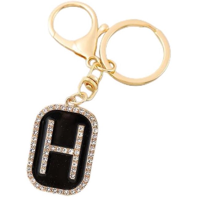 Letter Keychain,26 Letters A-Z Decorative Letter Keychain,Name Keychain for Women Girls Men Teenager Gift