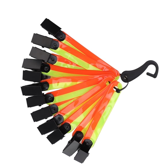 Marqueurs de Sentier en PVC Légers pour Arbre, Lot de 12 Panneaux de Sentier Réfléchissants avec Pinces, pour la Chasse, Plein Air