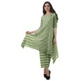 thumbnail image 1 of Moomaya Ensemble Kurti Kurta Pantalon pour Femmes Col Bateau Imprimé Robe 2 Pcs Tenue Ethnique, 1 of 6