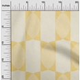 thumbnail image 2 of oneOone Viscose Chiffon Light Yellow Fabric Geometric Allover Shape Craft Projects Decor Fabric Printed By The Yard 42 Inch Wide, 2 of 4