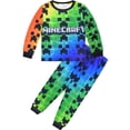 thumbnail image 1 of Minecraft Pyjama pour Garçons 2 Pcs à Manches Longues Create Explore Survive Ensemble de PJs, 1 of 7