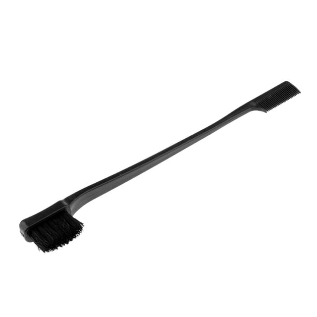 HILABEE Edge Control Brush Double Sided Comb Smooth Natural Look Polish Hair Black