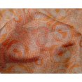 thumbnail image 5 of oneOone Silk Tabby Orange Fabric Abstracts Sewing Material Print Fabric By The Yard 42 Inch Wide, 5 of 5