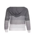 thumbnail image 3 of Women‘s Hooded Sweater Rib Knitted Long Sleeve Loose Fitting Pullover with Hood, 3 of 6