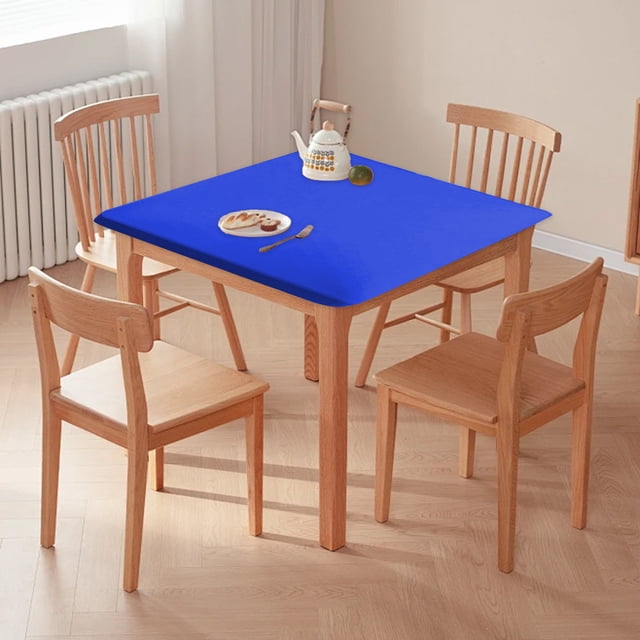 Antqov Nappe Carrée Ajustée 34x34 Pouces Extensible Nappe Carrée Enveloppante Extensible Housse de Table Nappe Carrée Housse de Table pour Cuisine Salle à Manger Pique-Nique Patio Extérieur Fêtes Tables