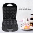 thumbnail image 4 of Mini Donut Maker Machine, 1400W for Breakfast Snacks Desserts with Non Stick Surfaces Makes 16 Doughnuts, Donut Print, 4 of 7
