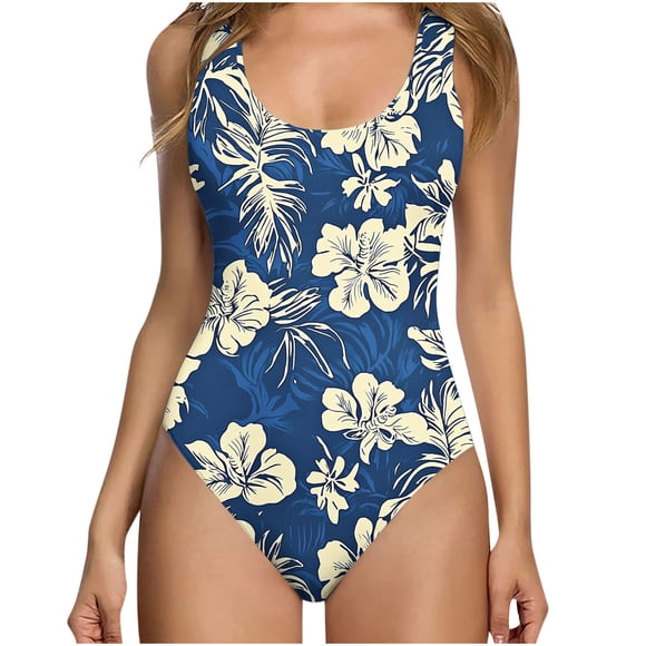 FcBaudy One Piece Swimsuit Women,Bikini Sets for Women Fashion Women Summer Print With Chest Cushion And No Steel Support Backless Strap Swimsuit Women Nylon Swimsuit