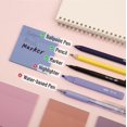 thumbnail image 4 of - Aesthetic Book Annotation Kit Aesthetic Highlighters and Gel Pens Transparent Sticky Notes Transparent Sticky Tabs for Books No Bleed Highlighters for Bible Pages No Bleed, 4 of 6