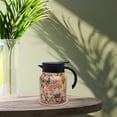 thumbnail image 4 of Binwennn Matriarch Cups Vintage Floral Pattern Tea 2025 New Tea Pot Tea Built In Infuser 35 Oz Stainless Steel Floral Pattern Tea Pot Tea With Infuser Long Insulation, 4 of 5