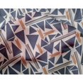 thumbnail image 4 of oneOone Silk Tabby Fabric Triangle & Line Geometric Print Fabric By Yard 42 Inch Wide, 4 of 4