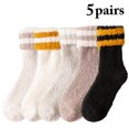 thumbnail image 2 of Bangcool Chaussettes Duveteuses pour Femmes Confortables : 5 Paires Chaussettes Pantoufles Mode Chaussettes d'Hiver Chaussettes Habillées, 2 of 10