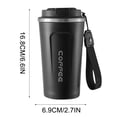 thumbnail image 3 of JWshufel Stainless Steel Coffee Mug Intelligent Temperature Display Portable Insulated Cup with Lifting Rope for Hot Cold Drinks Lightweight Easy to Carry and Clean, 3 of 4