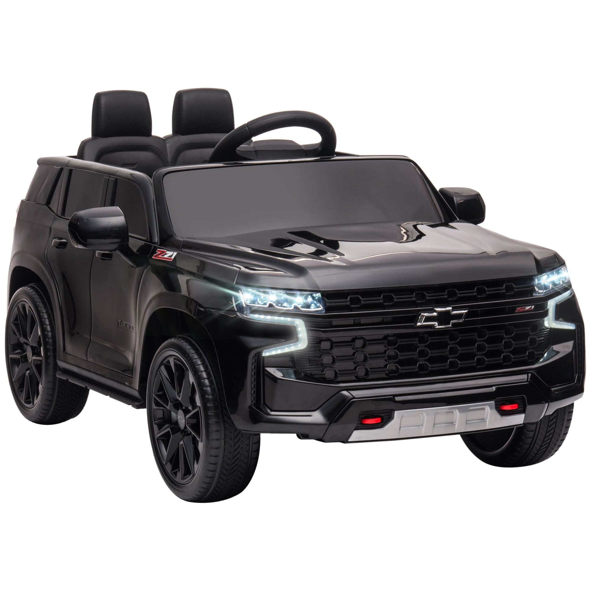 Aosom 12V Licensed Chevrolet TAHOE Ride on Car, Toddler Electric Car Black