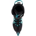 thumbnail image 2 of K2 Kinetic 80 Women's Inline Skates - Black/Turquoise, 7.0, 2 of 4