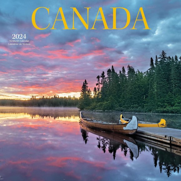 Wyman Publishing Canada 2024 12x24 Inch Square Wall Calendar, 9781525611346